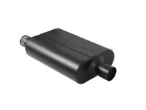 40 Series Delta Flow Chambered Muffler 40 Delta Flow 2.25 Offset In 2.25 Center Out Aggressive Sound Flowmaster