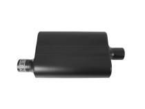 40 Series Delta Flow Chambered Muffler 40 Delta Flow 2.25 Offset In 2.25 Center Out Aggressive Sound Flowmaster