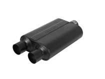 40 Series Delta Flow Chambered Muffler 40 Delta Flow 2.50 Center In 2.50 Dual Out Aggressive Sound Flowmaster
