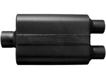 40 Series Delta Flow Chambered Muffler 40 Delta Flow 3.00 Center In 2.50 Dual Out Aggressive Sound Flowmaster