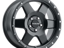 Aluminum Wheels 17x8 Boost 946B Satin Black 6 Spoke 35 Offset 5 on 108 Bolt Pattern 72.62 Bore Raceline