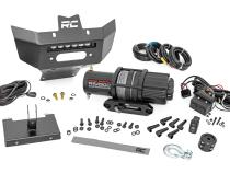 Winch Bumper 4500-Lb Winch Black Series LED 6 Inch Light 13-21 Can-Am Renegade Rough Country