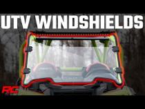 Vented Full Windshield Scratch Resistant Yamaha Drive2 Golf Cart (2022) Rough Country
