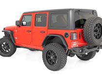 High Clearance LED Flat Fender Flare Kit UV Treated Jeep Wrangler JL (18-23) Rough Country