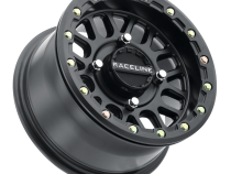 Aluminum Wheels 15x6 Podium Beadlock UTV A93B Satin Black 40 Offset 4 on 137 Bolt Pattern Raceline