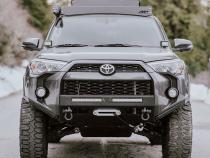 14-23 Toyota 4Runner Low Profile Front Bumper Side Supports Black Powdercoat All Pro Off Road