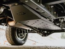 16-23 Toyota Tacoma Gas Tank Skid Plate Access Cab Short or Long Bed Black Powdercoat All Pro Off Road