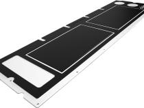 05-23 Toyota Tacoma Overland Tailgate Table Divided Cutting Board Black/White All Pro Off Road