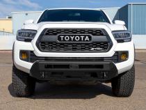 16-23 Toyota Tacoma Low Profile Front Bumper Black Powdercoat No Hoop All Pro Off Road