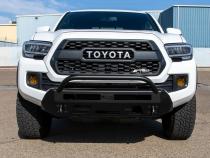 16-23 Toyota Tacoma Low Profile Front Bumper Black Powdercoat Center Hoop All Pro Off Road