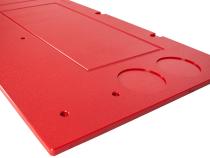 15-19 GMC Sierra 2500 Overland Tailgate Table Divided Cutting Board Red All Pro Off Road