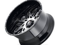 DNA AT184 Gloss Black Machined 26X14 5-139.7 -76MM 87.1MM Off Road Wheels American Truxx