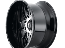 DNA AT184 Gloss Black Machined 20X9 5-127 0MM 78.1MM Off Road Wheels American Truxx