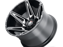 Kutz AT1902 Gloss Black Milled 22X14 5-127 -76MM 78.1MM Off Road Wheels American Truxx