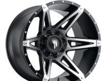 Gloss Black Machined 18X9 6-135 -12MM 106.1MM Off Road Wheels American Truxx