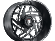 Cosmos AT1904 Satin Black Milled 22X12 5-127 -44MM 78.1MM Off Road Wheels American Truxx