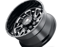 Blade AT1905 Gloss Black Milled 24X14 5-127 -76MM 78.1MM Off Road Wheels American Truxx