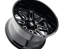 Restless AT1915 Black Milled 22X12 6-135 -44MM 87.1MM Off Road Wheels American Truxx