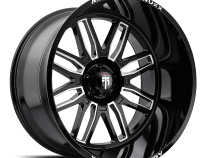 Restless AT1915 Black Milled 24X14 6-135 -76MM 87.1MM Off Road Wheels American Truxx