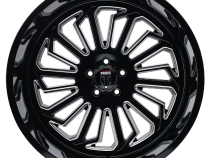 Butcher AT1916 Gloss Black Milled 20X9 5-127 -12MM 71.6MM Off Road Wheels American Truxx