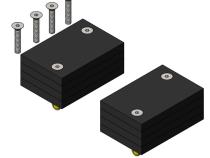 Jeep Gladiator Rear Bump Stop Extensions 2020+ JT Clayton Off Road