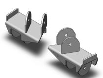 Jeep Wrangler Rear Frame Brackets 2004-2006 LJ Clayton Off Road