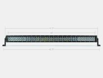 42 Inch Dual Row Straight 5D Optic OSRAM LED Bar Combo Cali Raised LED