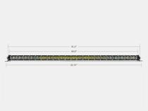 42 Inch Slim Single Row Straight LED Light Bar 20,000 Lumens Amber Cali Raised LED