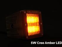 LED Light Pod 3x2 18w Amber Aluminum Housing Cali Raised LED