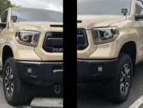 14-21 Tundra LED Fog Light Pod Replacement Mounting Brackets Cali Raised LED