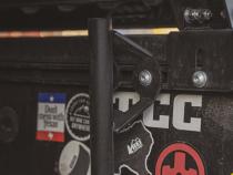 Toyota Truck Bed Rail Flag Pole Mount Powdercoat Black Cali Raised LED