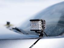 2016-Present Toyota Tacoma Low Profile Ditch Light Brackets Kit - (2) 3.5 inch Round Cannon Pod No Switch Cali Raised LED