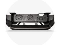 16-Up Tacoma Stealth Bumper 32 Inch LED Bar Combo Beam Bumper Light Bar-Blue-Small 32 Inch Combo Beam with Relocation Mounts No Switch No Winch No D-Ring Cali Raised LED