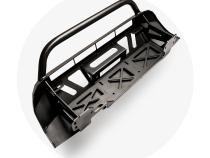 16-Up Tacoma Stealth Bumper 32 Inch LED Bar Combo Beam Bumper Light Bar-Blue-Tall Relocation Mounts Only No Second Switch No Winch No D-Ring Cali Raised LED