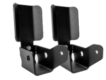 2005-2022 Toyota Tacoma Rear Shock Skid Plates - Steel Powercoat Black Cali Raised LED