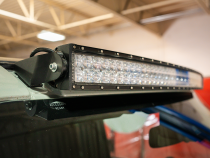 Roof Light Bar Mounting Kit Fits 21-Present Ford Bronco Raptor - 5D Optic Osram 42 Inch Dual Row Curved Bar (Combo Beam) Cali Raised LED