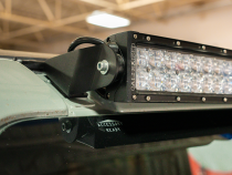 Roof Light Bar Mounting Kit Fits 21-Present Ford Bronco Raptor - 5D Optic Osram 42 Inch Dual Row Curved Bar (Combo Beam) Cali Raised LED