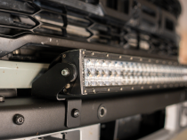 Bumper Light Bar Mounting Kit Fits 21-Present Ford Bronco Raptor - 5D Optic Osram 32 Inch Dual Row Bar (Spot Beam) Cali Raised LED