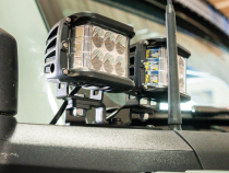 Ditch Light Mount Kit Fits 21-Present Ford Bronco Raptor - (2) 3X2 18W Amber LED Pods/(2) 3X2 18W Amber LED Pods Cali Raised LED