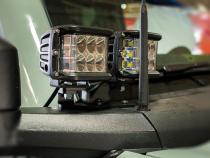 Ditch Light Mount Kit Fits 21-Present Ford Bronco Raptor - (2) 3X2 18W Amber LED Pods/(2) 3X2 18W Amber LED Pods Cali Raised LED