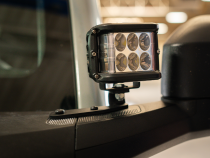 Ditch Light Mount Kit Fits 21-Present Ford Bronco Raptor - (2) 3X2 18W Amber LED Pods/(2) 27W Side Projecting LED Pods Cali Raised LED
