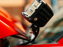 Low Profile Ditch Light Brackets Kit Fits 24-Present Toyota Tacoma/(2) 3X2 18W LED Pods/No Switch Cali Raised LED