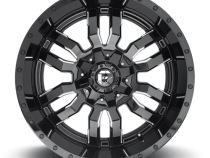 Aluminum Wheels 22X9.5 Sledge D595 6 On 135/6 On 139.7 Gloss Black Milled 106.1 Bore 19 Offset Fuel Off Road Wheels
