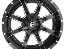 Aluminum Wheels 18X9 Maverick D610 5 On 114.3/5 On 127 Gloss Black/Milled 72.6 Bore -12 Offset Fuel Off Road Wheels