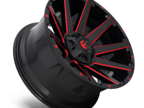 Aluminum Wheels 20X9 Contra D643 5 On 114.3/5 On 127 Gloss Red/Milled 78.1 Bore 1 Offset Multi Spoke Fuel Off Road Wheels
