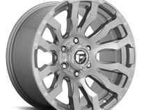 Aluminum Wheels 20X8.25 Blitz D693 8 On 165.1 Brushed Gunmetal Gray Tinted Clear 117 Bore -221 Offset Multi Spoke Fuel Off Road Wheels
