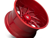 Aluminum Wheels 24X12 Runner D742 5 On 127 Candy Red Milled 71.5 Bore -44 Offset Fuel Off Road Wheels