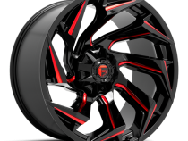 Aluminum Wheels 20X9 Reaction D755 5 On 114.3/5 On 127 Gloss Black Milled Red Tint 78 Bore 1 Offset Fuel Off Road Wheels