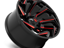 Aluminum Wheels 20X9 Reaction D755 5 On 114.3/5 On 127 Gloss Black Milled Red Tint 78 Bore 1 Offset Fuel Off Road Wheels