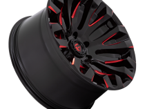 Aluminum Wheels 20X9 Quake D829 5 On 114.3 Gloss Black Milled Red 72.56 Bore 1 Offset Fuel Off Road Wheels